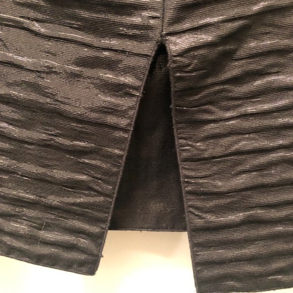 Stunning Dolce & Gabbana Metallic Black‎ Pencil Skirt Sz 42 (US 6) - EUC - Picture 8 of 10